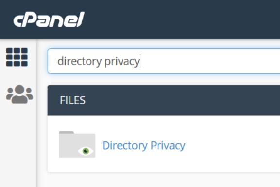 cpanel HTTP Authentication