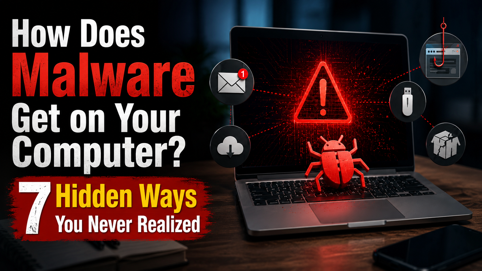 Read more about the article How Does Malware Get on Your Computer? 7 Hidden Ways You Never Realized